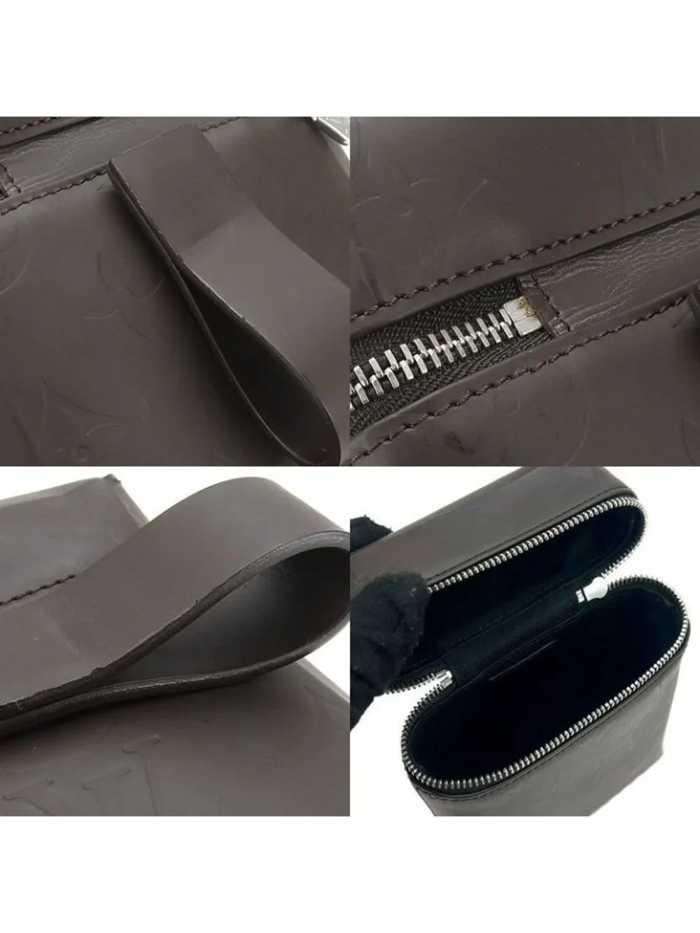 Louis Vuitton Pochette Shoulder Bag Lei Monogram Glacee Cafe Brown Leather